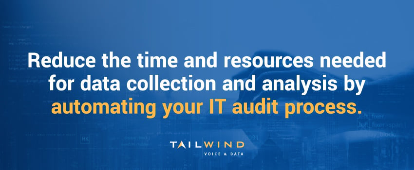 Reduce the time and resources needed for data collection and analysis by automating your IT audit process.